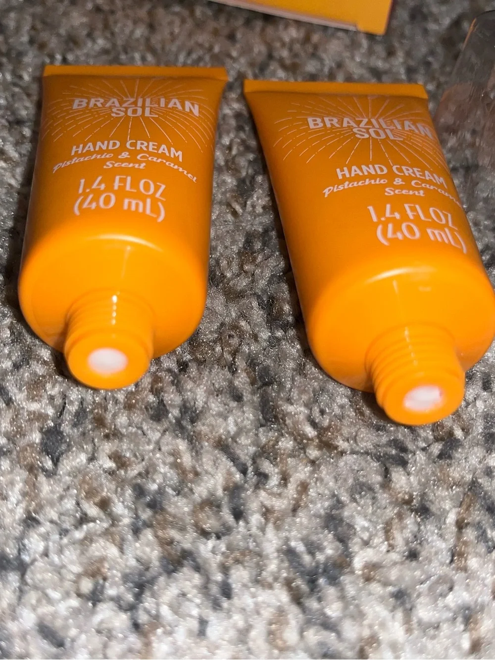 Hand Cream Twin Pack - Orange - Pistachio & Caramel Scent